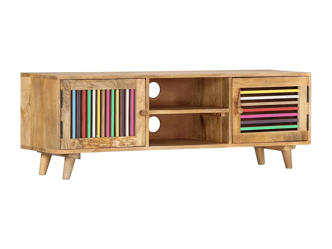 Berkfield TV Cabinet 120x30x40 cm Solid Mango Wood