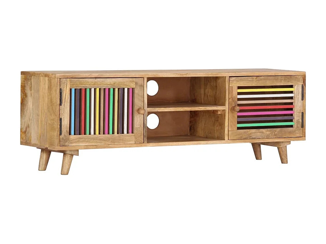 Berkfield TV Cabinet 120x30x40 cm Solid Mango Wood
