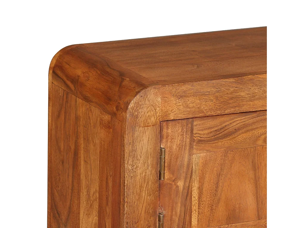 Berkfield TV Cabinet Solid Wood with Honey Finish 120x30x40 cm