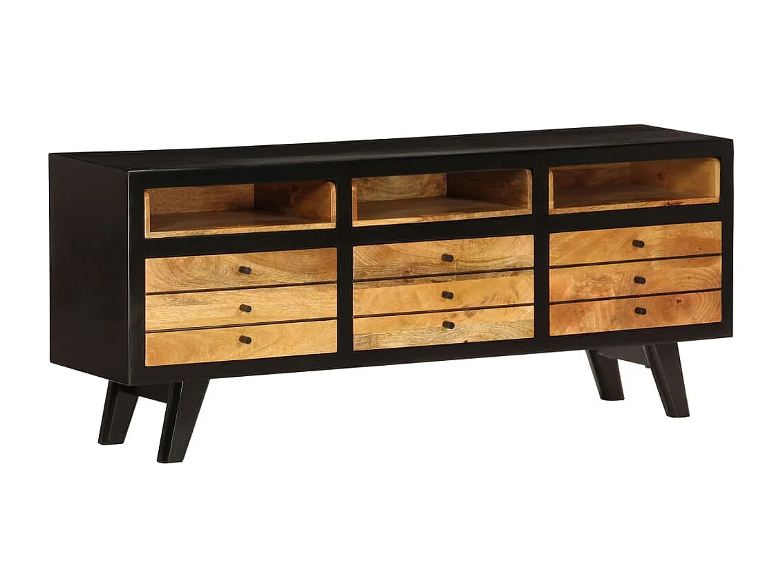 Berkfield TV Cabinet Solid Mango Wood 120x30x50 cm