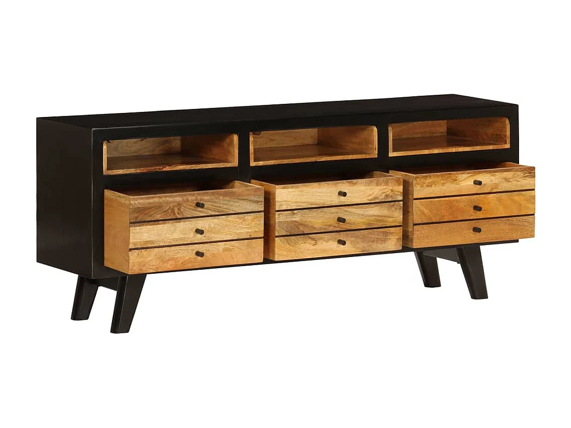 Berkfield TV Cabinet Solid Mango Wood 120x30x50 cm