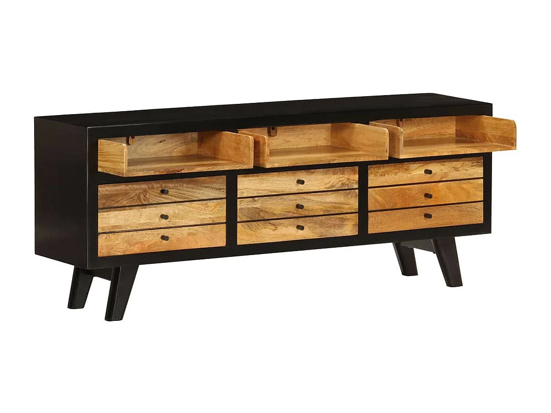 Berkfield TV Cabinet Solid Mango Wood 120x30x50 cm