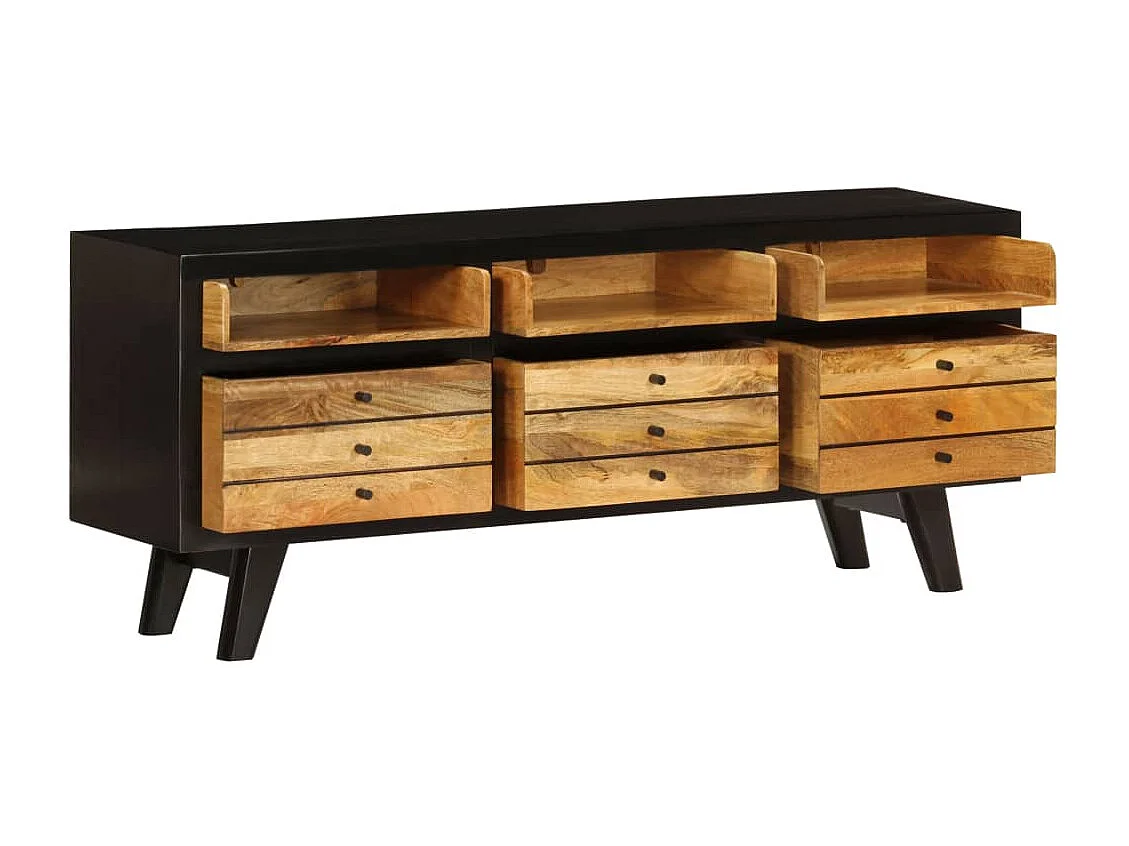 Berkfield TV Cabinet Solid Mango Wood 120x30x50 cm