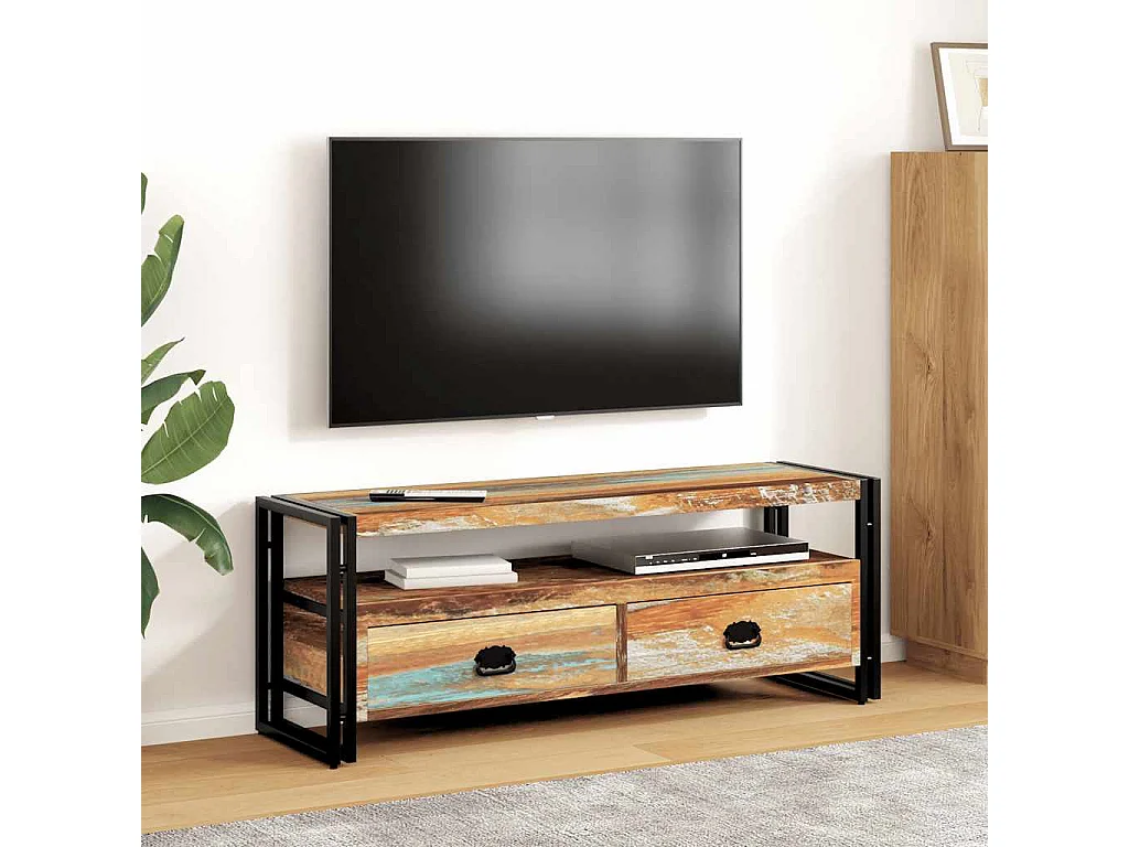 Berkfield TV Cabinet Solid Reclaimed Wood