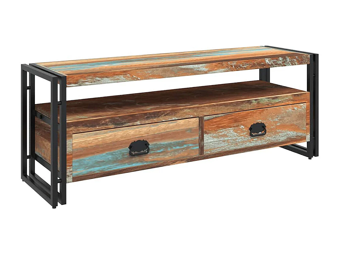 Berkfield TV Cabinet Solid Reclaimed Wood