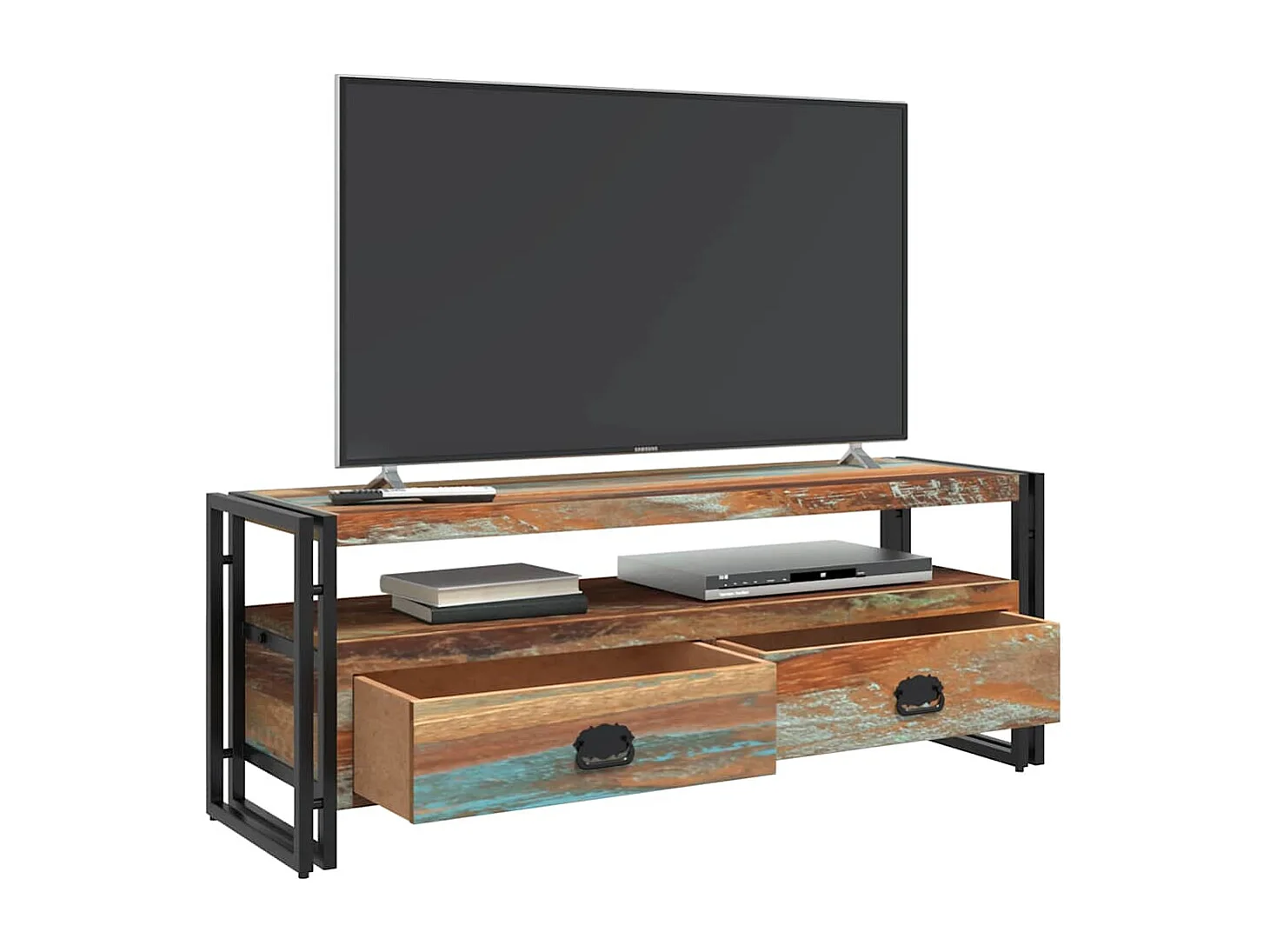 Berkfield TV Cabinet Solid Reclaimed Wood