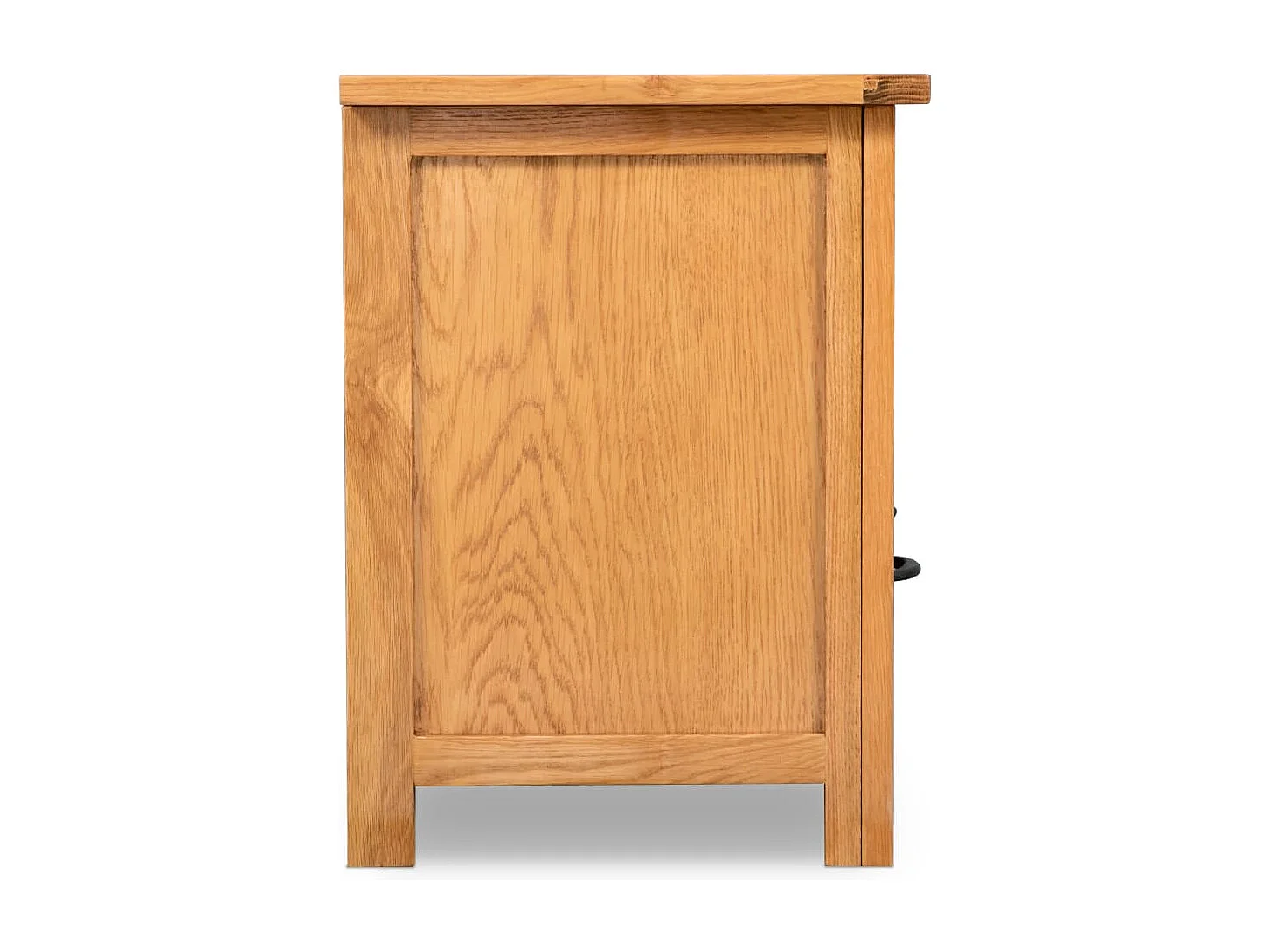 Berkfield TV Cabinet 90x35x48 cm Solid Oak Wood