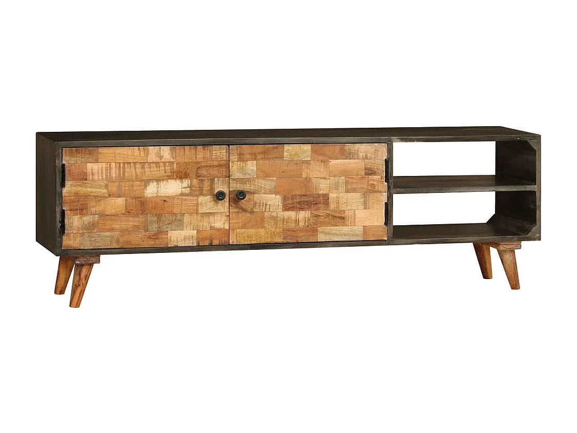 Berkfield TV Cabinet Solid Mango Wood 140x30x45 cm