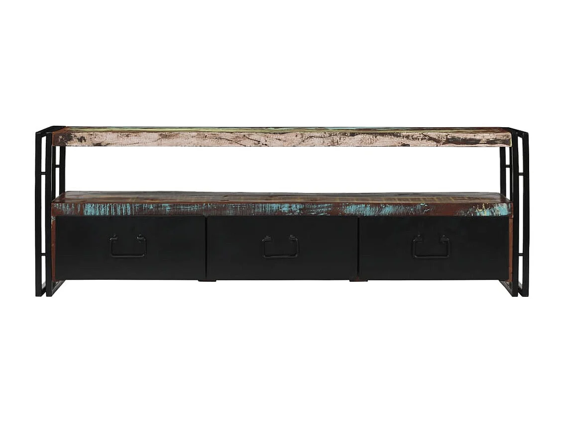 Berkfield TV Cabinet Solid Reclaimed Wood 120x30x40 cm