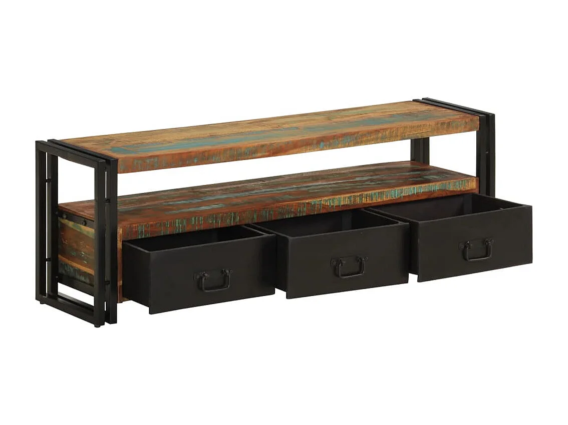 Berkfield TV Cabinet Solid Reclaimed Wood 120x30x40 cm