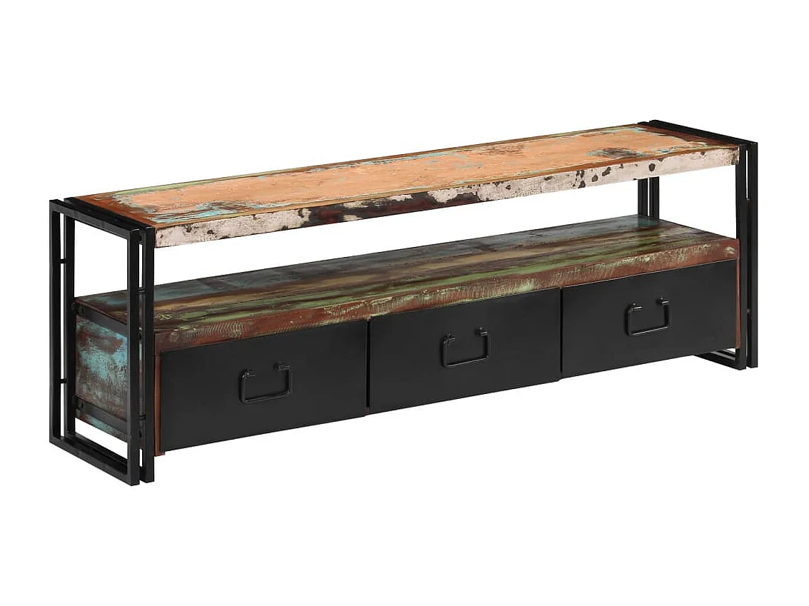 Berkfield TV Cabinet Solid Reclaimed Wood 120x30x40 cm