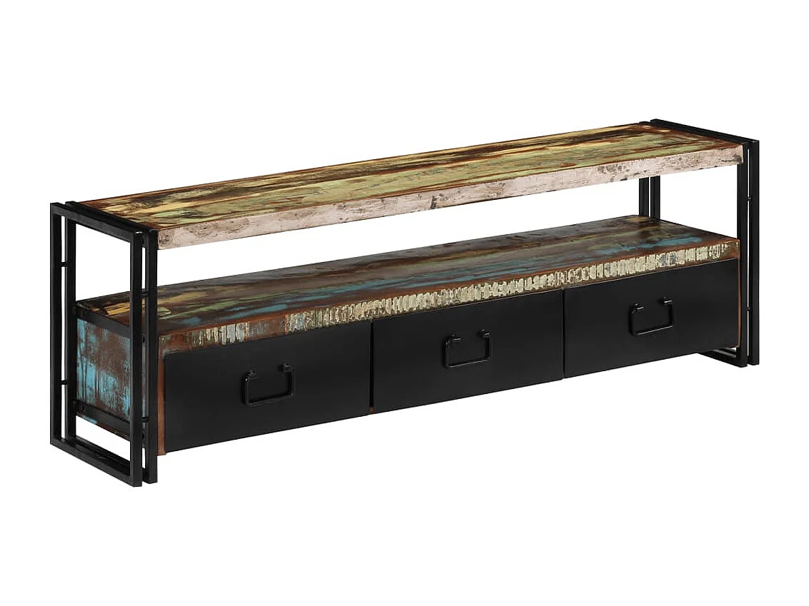 Berkfield TV Cabinet Solid Reclaimed Wood 120x30x40 cm