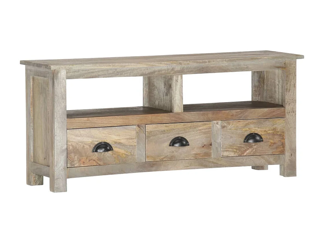 Berkfield TV Cabinet 110x30x50 cm Solid Mango Wood