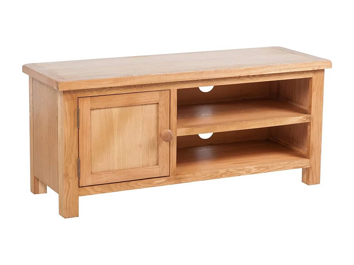 Berkfield TV Cabinet 103x36x46 cm Solid Oak Wood