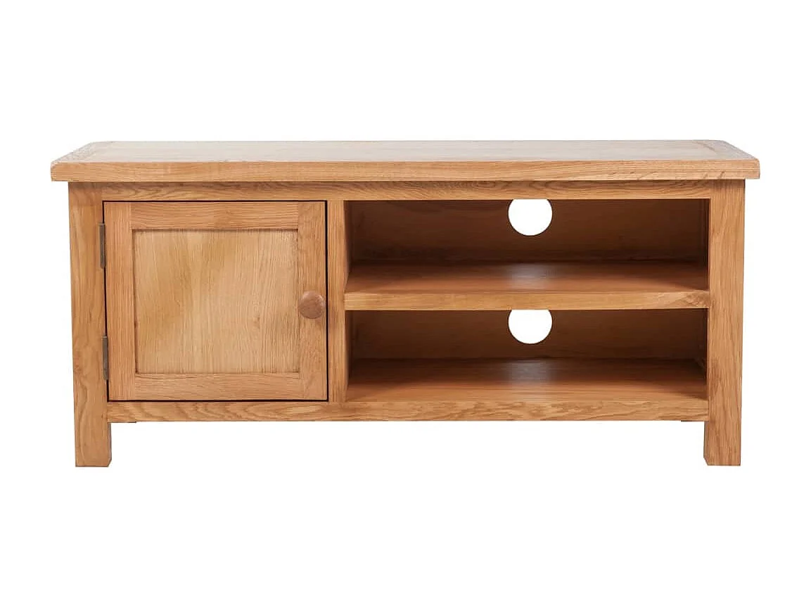 Berkfield TV Cabinet 103x36x46 cm Solid Oak Wood