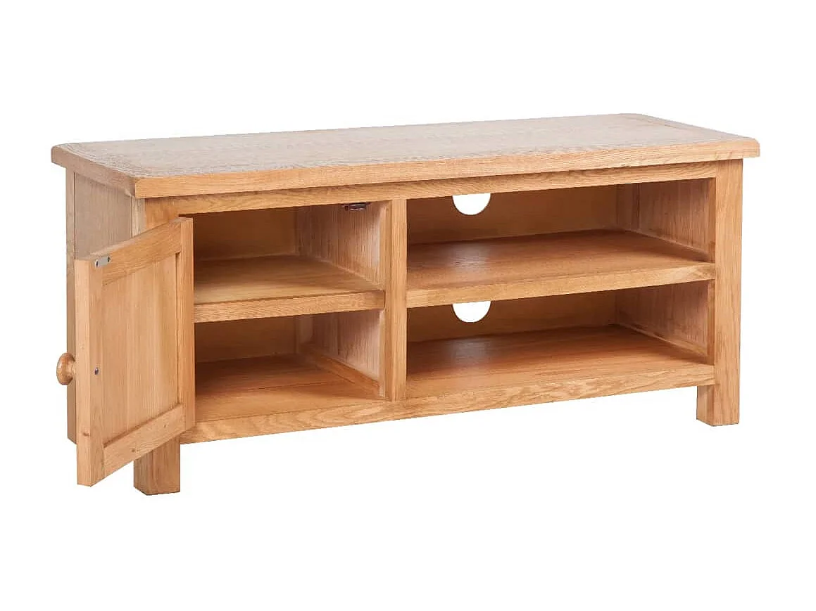 Berkfield TV Cabinet 103x36x46 cm Solid Oak Wood