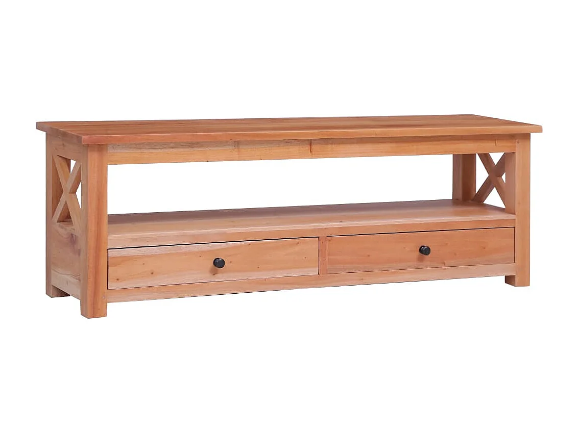 Berkfield TV Cabinet 120x30x40 cm Solid Mahogany Wood