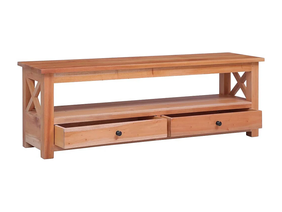 Berkfield TV Cabinet 120x30x40 cm Solid Mahogany Wood