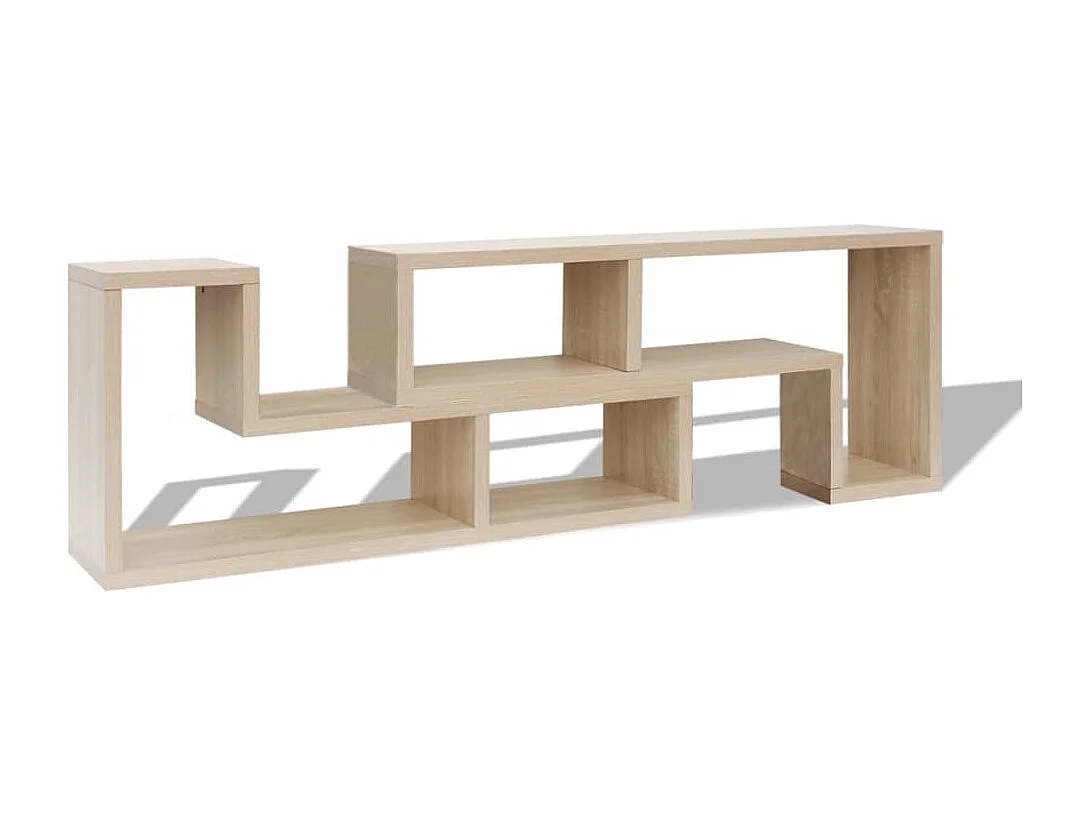 Berkfield TV Cabinet Double L-Shaped Oak