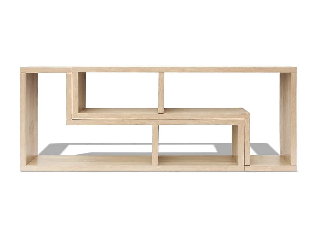 Berkfield TV Cabinet Double L-Shaped Oak