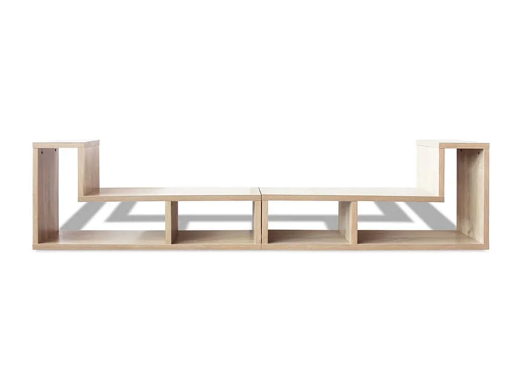 Berkfield TV Cabinet Double L-Shaped Oak