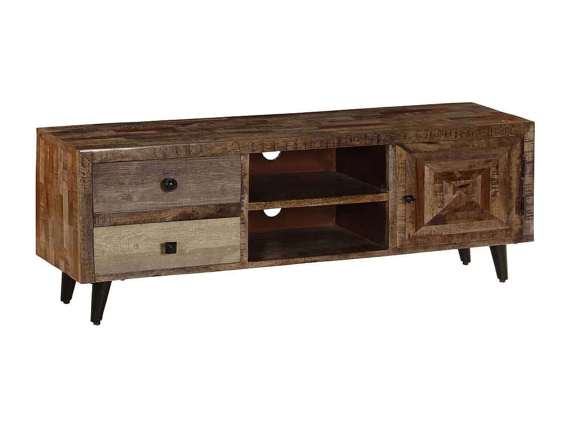 Berkfield TV Cabinet 118x30x40 cm Solid Mango Wood
