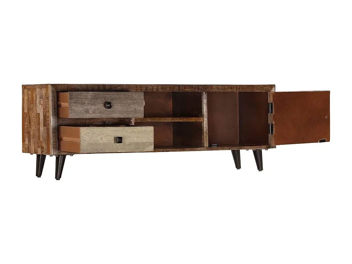 Berkfield TV Cabinet 118x30x40 cm Solid Mango Wood