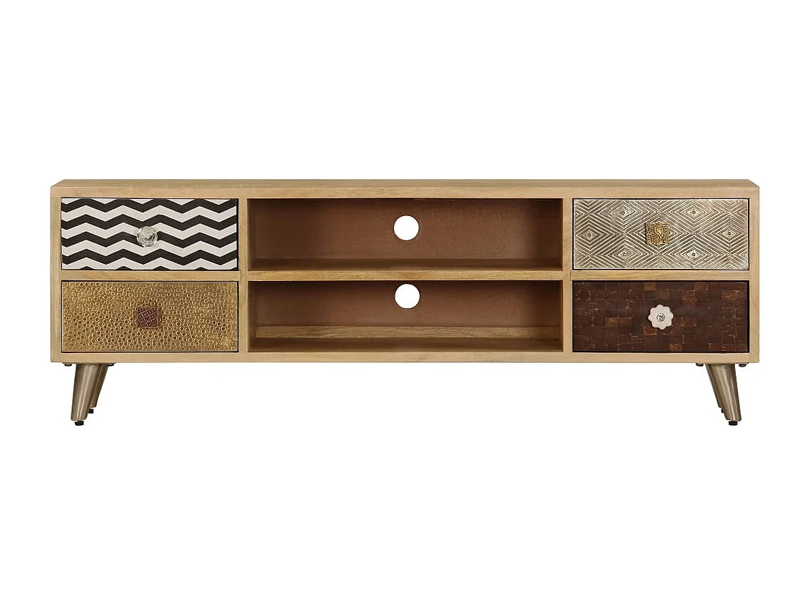 Berkfield TV Cabinet 120x30x40 cm Solid Mango Wood