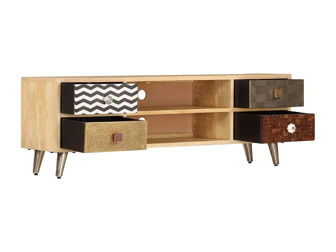 Berkfield TV Cabinet 120x30x40 cm Solid Mango Wood