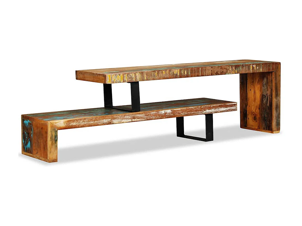 Berkfield TV Stand Solid Reclaimed Wood