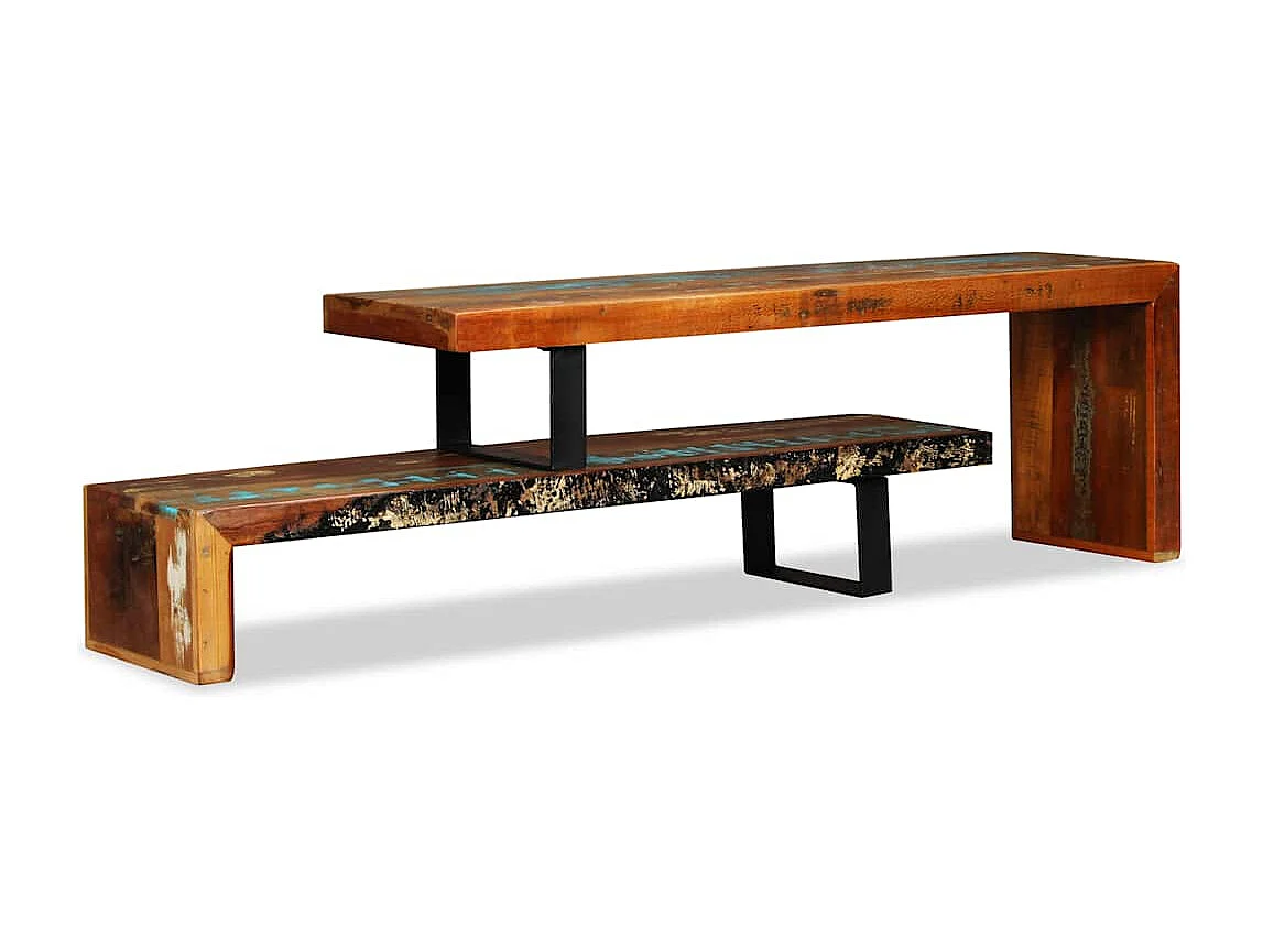 Berkfield TV Stand Solid Reclaimed Wood