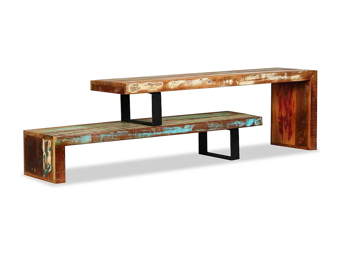 Berkfield TV Stand Solid Reclaimed Wood