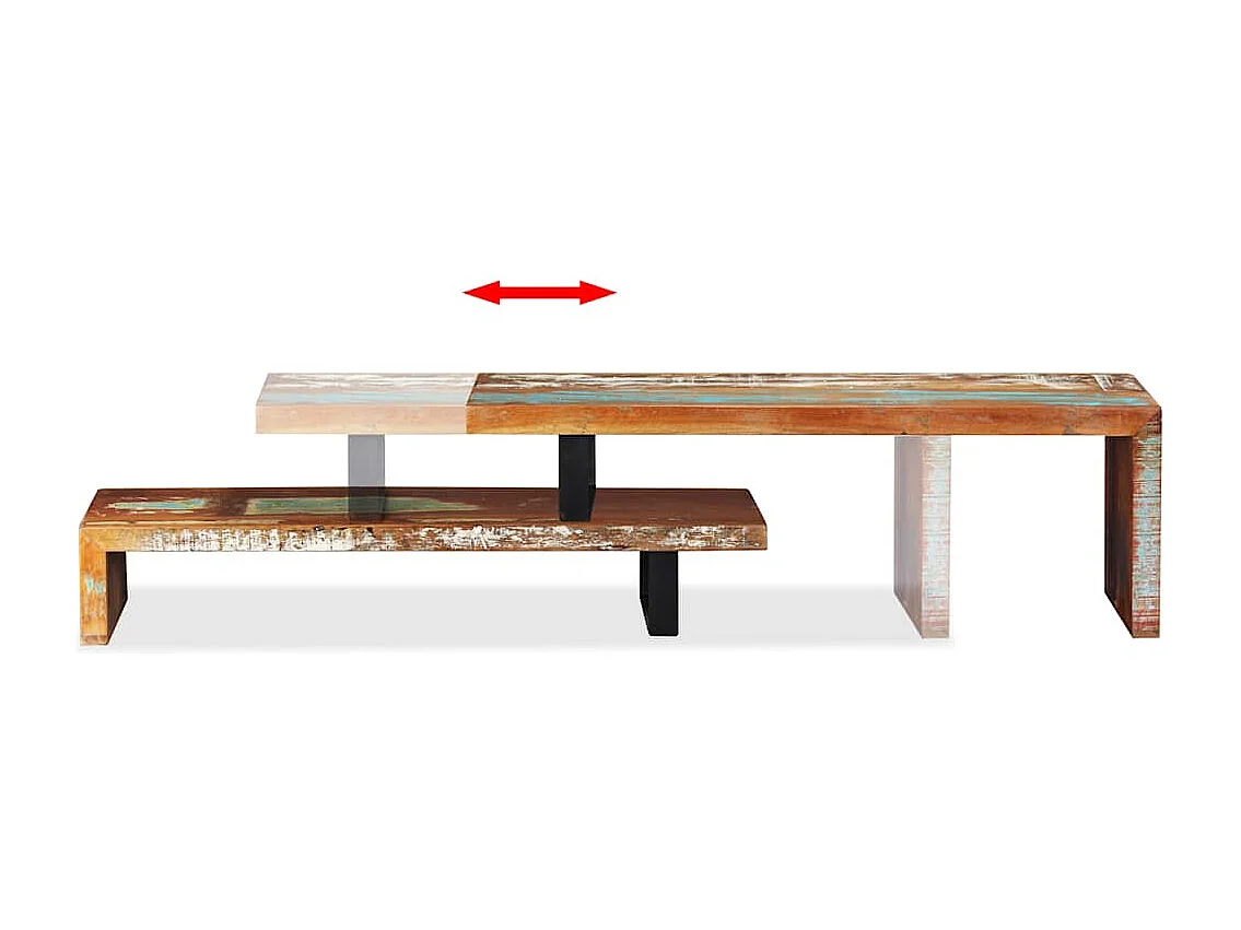 Berkfield TV Stand Solid Reclaimed Wood