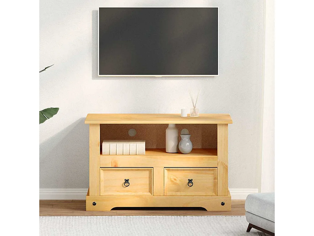 Berkfield TV Cabinet Mexican Pine Corona Range 91x43x56 cm