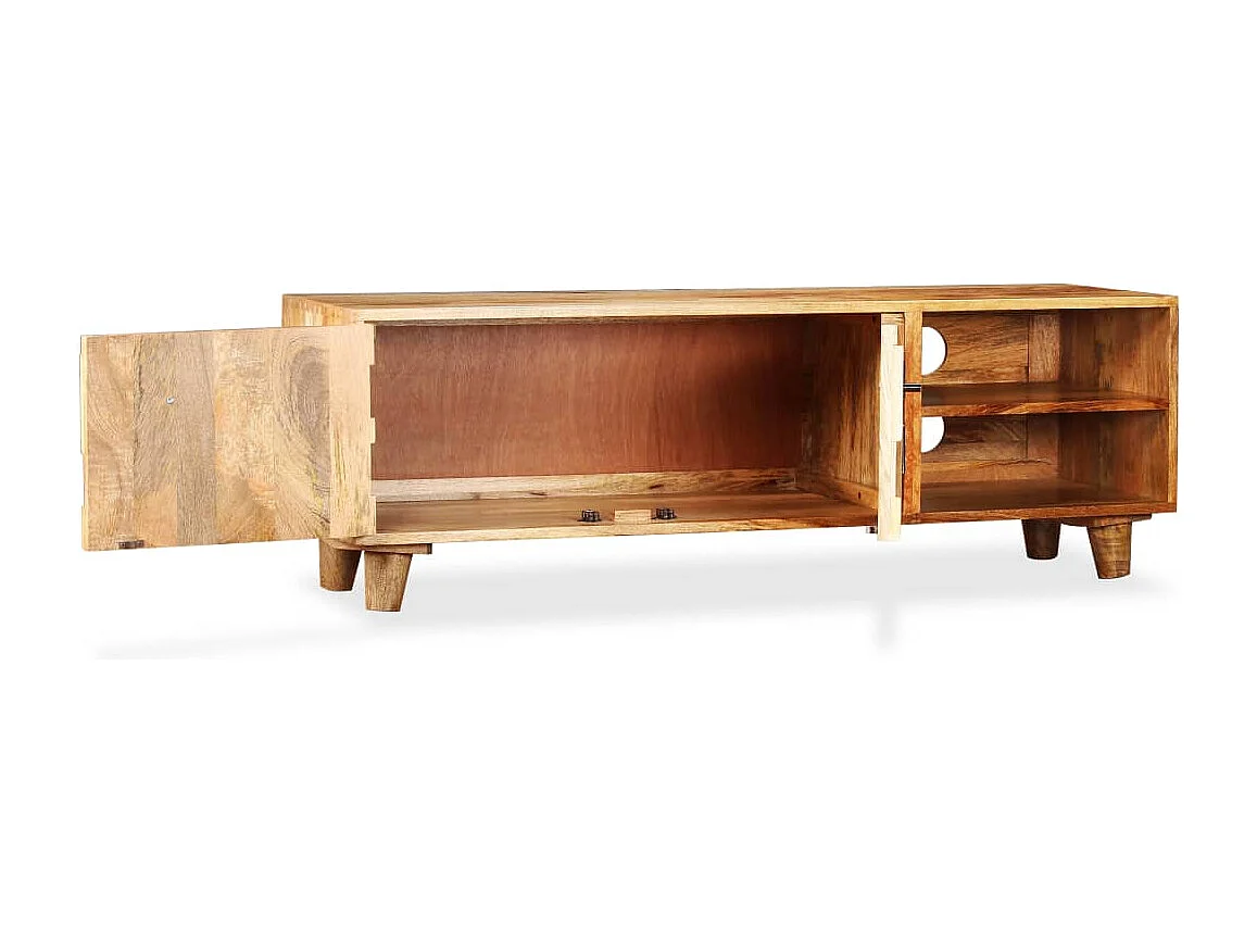 Berkfield TV Cabinet Solid Mango Wood 118x35x40 cm