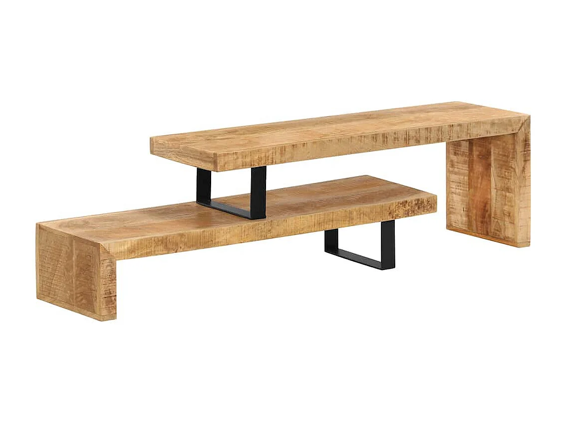 Berkfield TV Stand Solid Mango Wood