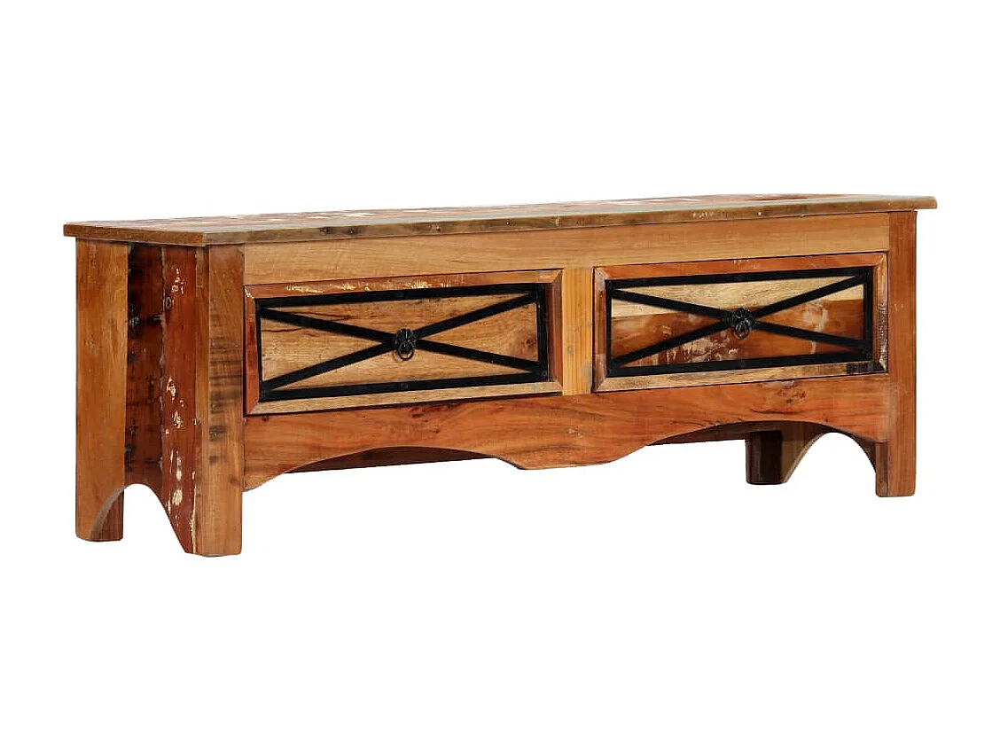 Berkfield TV Cabinet 120x30x40 cm Solid Reclaimed Wood