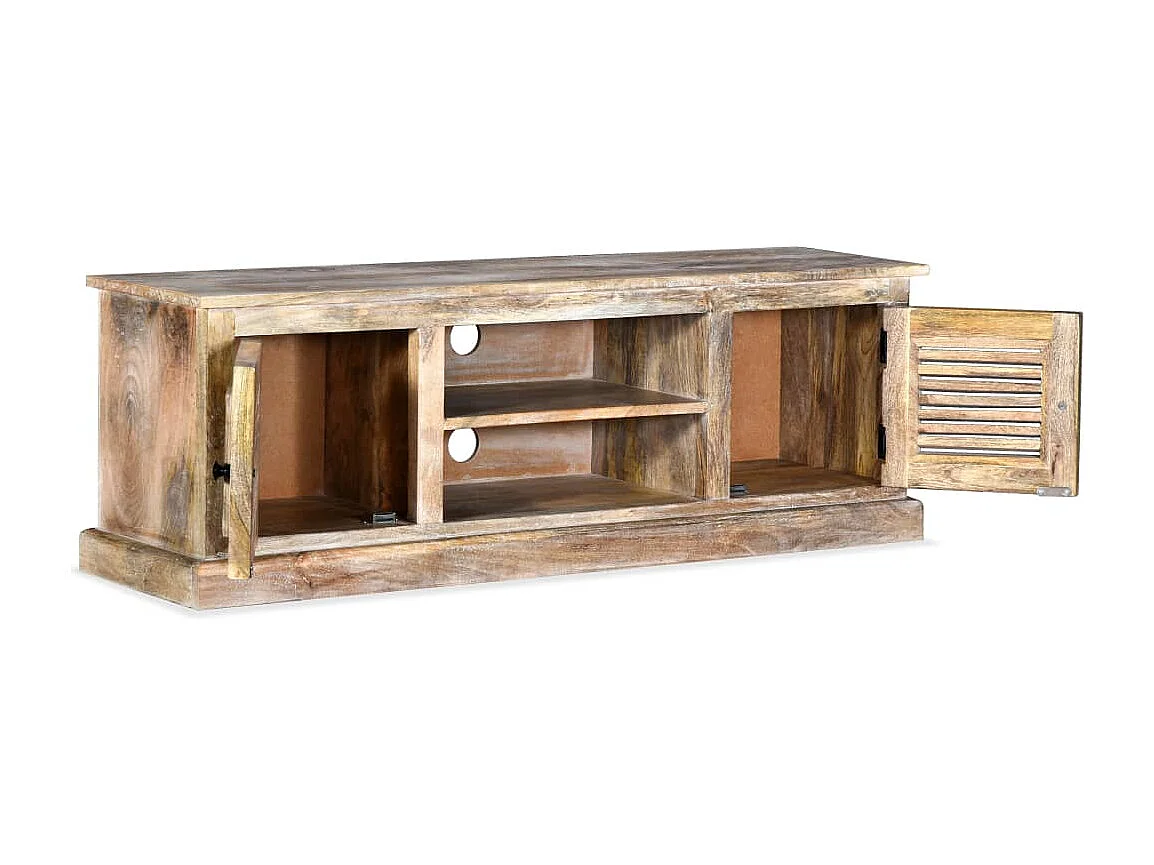 Berkfield TV Cabinet Solid Mango Wood