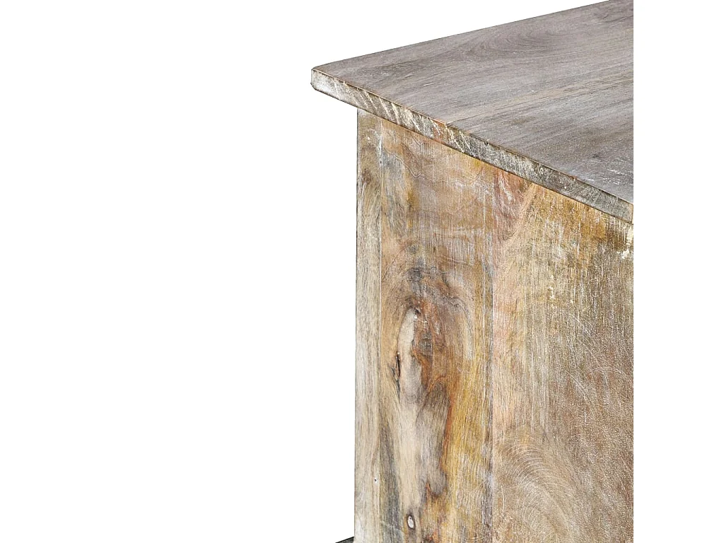 Berkfield TV Cabinet Solid Mango Wood