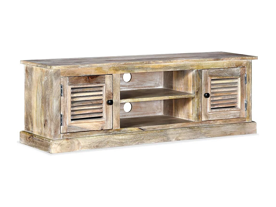 Berkfield TV Cabinet Solid Mango Wood