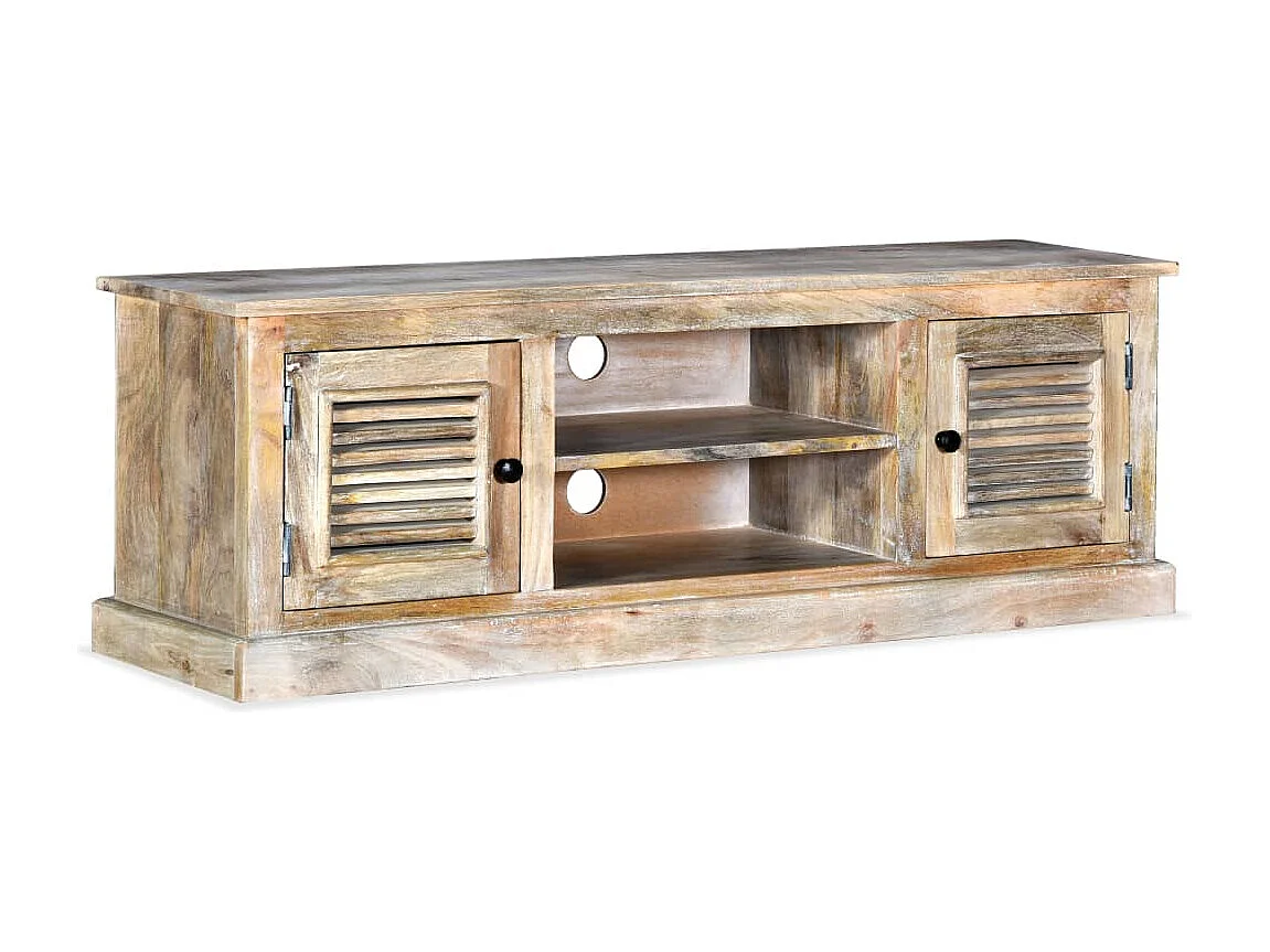 Berkfield TV Cabinet Solid Mango Wood