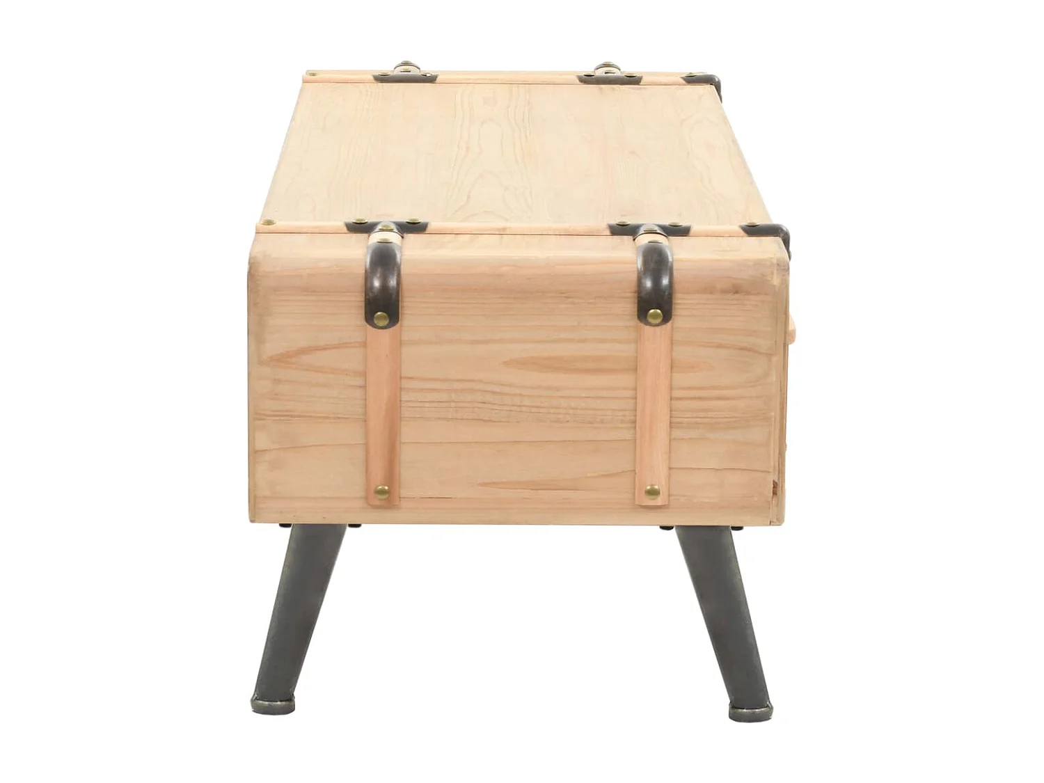 Berkfield TV Cabinet Solid Fir Wood 120x33x35 cm