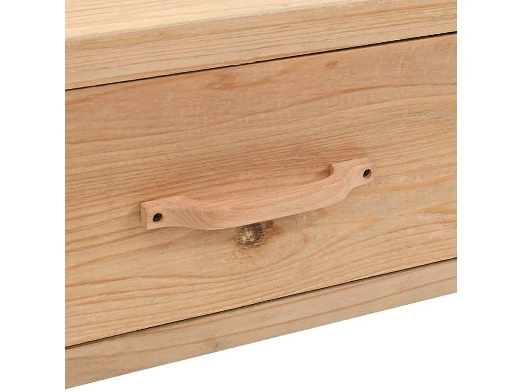 Berkfield TV Cabinet Solid Fir Wood 120x33x35 cm