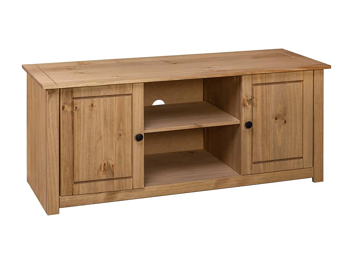 Berkfield TV Cabinet 120x40x50 cm Solid Pine Wood Panama Range