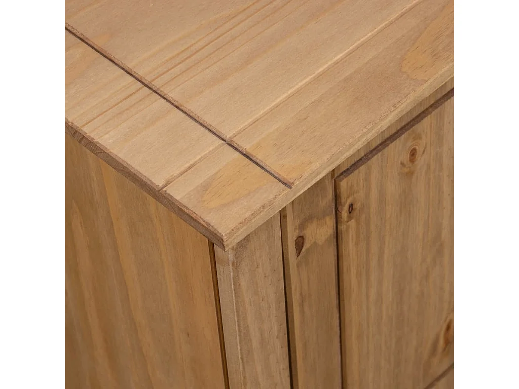Berkfield TV Cabinet 120x40x50 cm Solid Pine Wood Panama Range