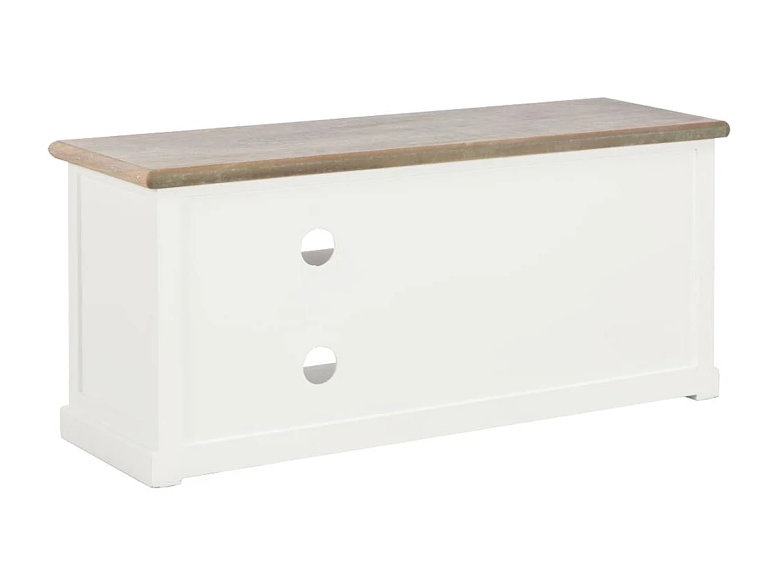 Berkfield TV Cabinet White 90x30x40 cm Wood