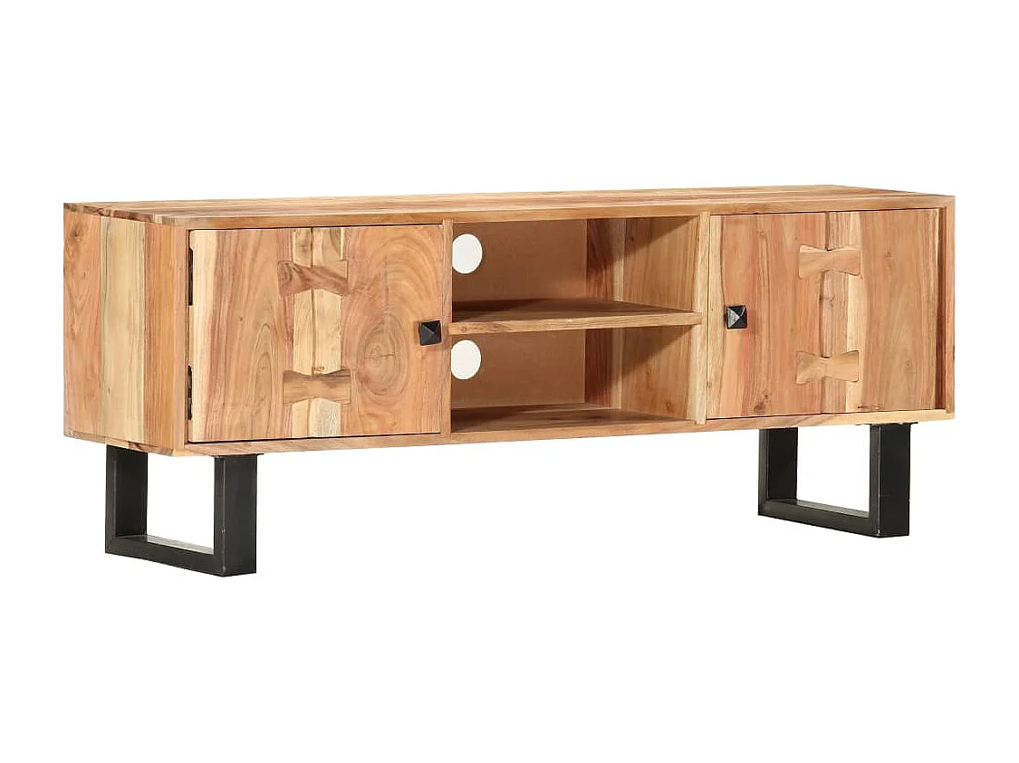 Berkfield TV Cabinet 118x30x45 cm Solid Acacia Wood