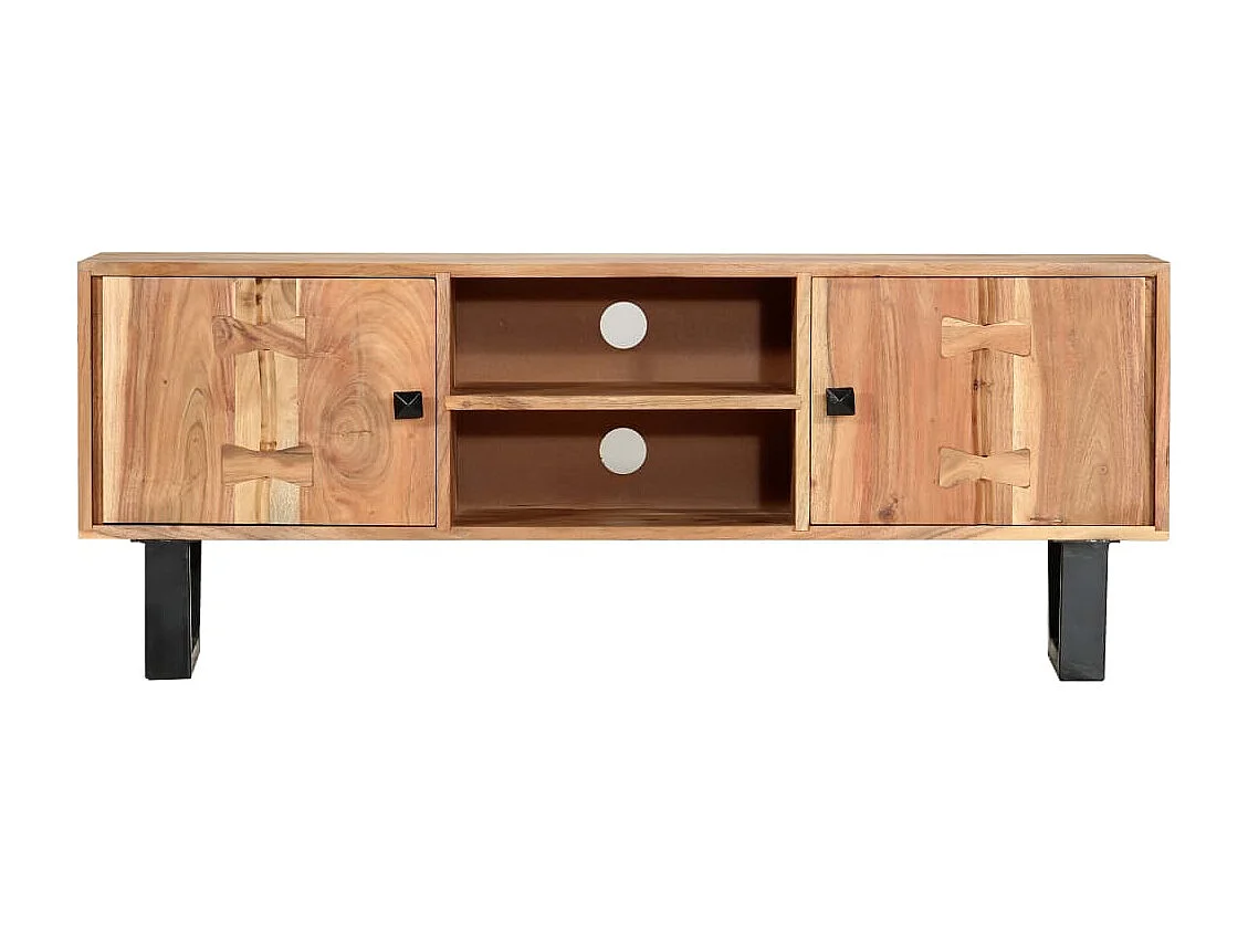 Berkfield TV Cabinet 118x30x45 cm Solid Acacia Wood