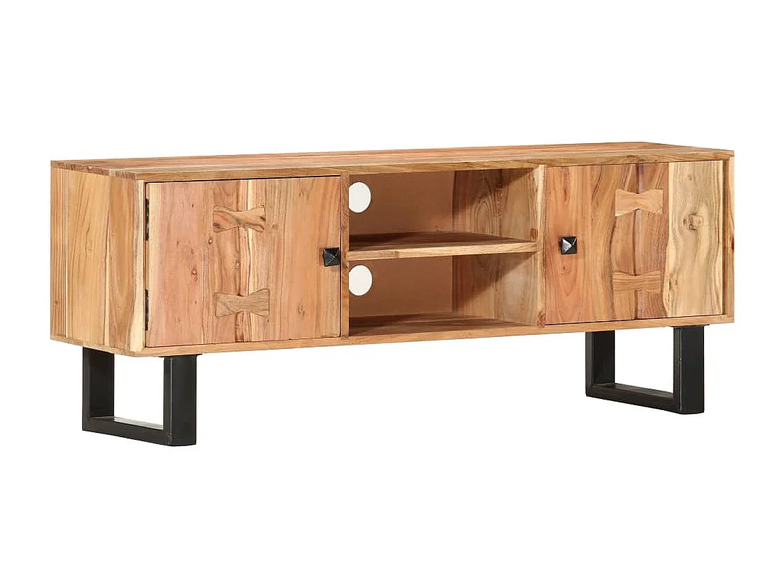 Berkfield TV Cabinet 118x30x45 cm Solid Acacia Wood