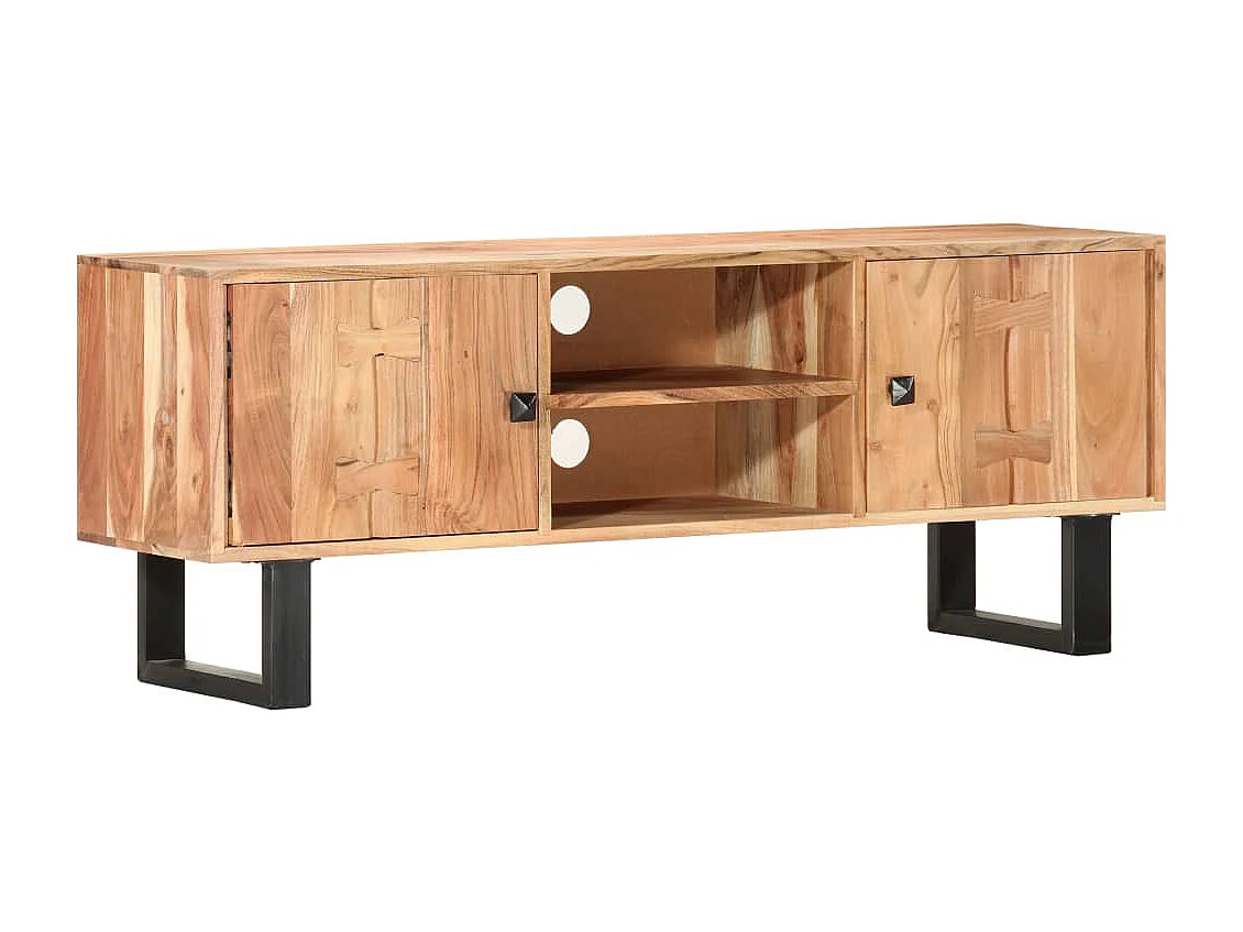 Berkfield TV Cabinet 118x30x45 cm Solid Acacia Wood